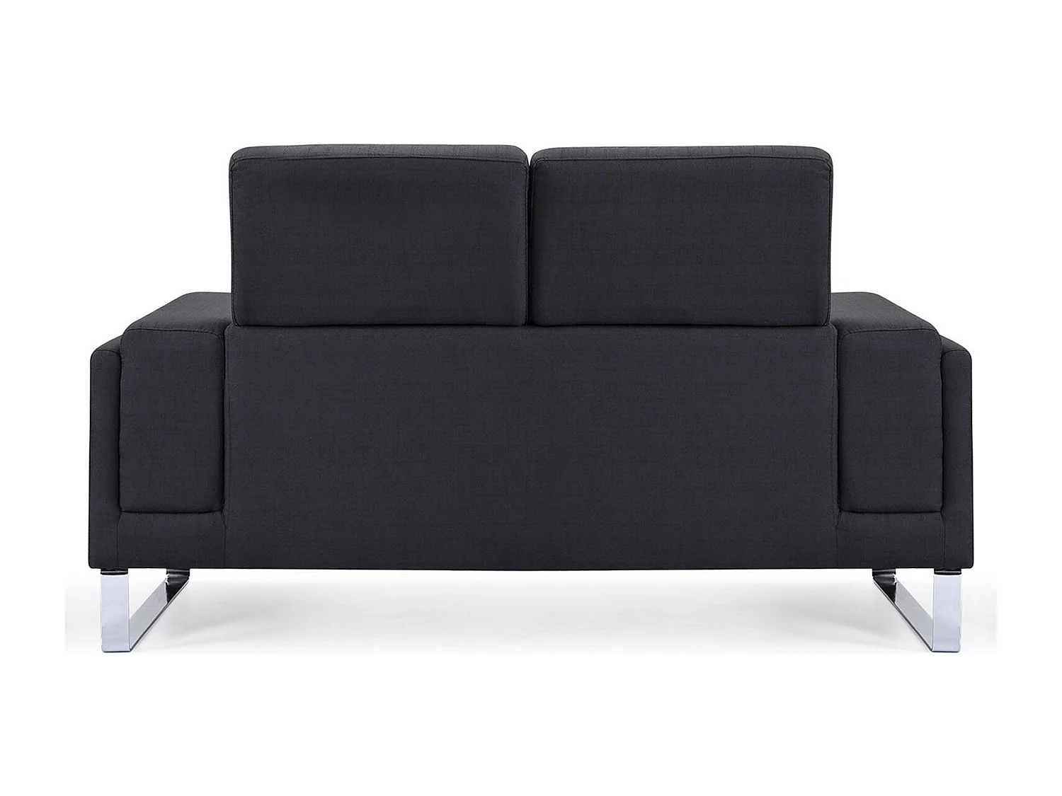 Canapé 2 Places Tissu "Ezekiel" 158cm Noir