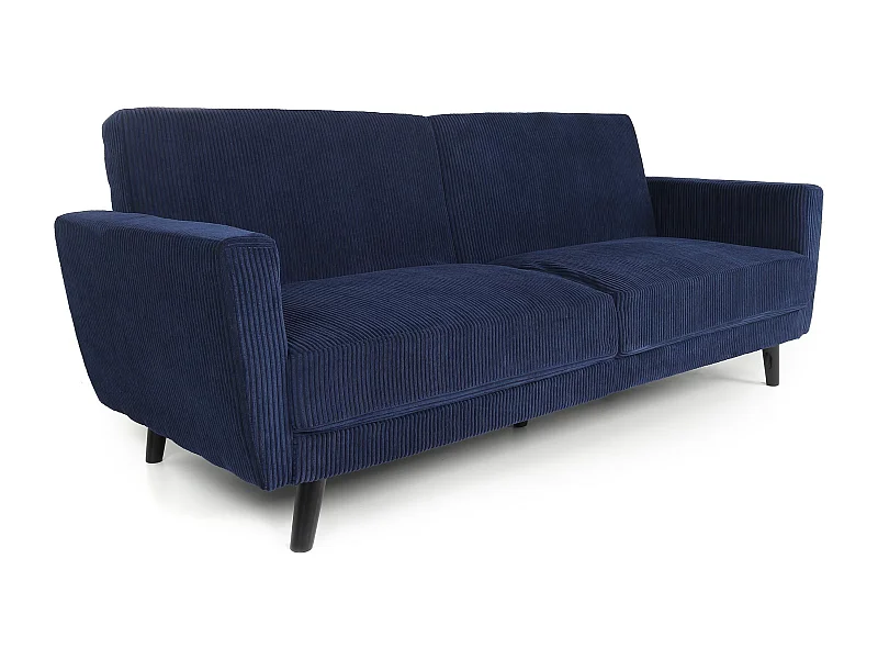 Schlafsofa aus blauem Samt "Garry" 220cm Elegant & Praktisch