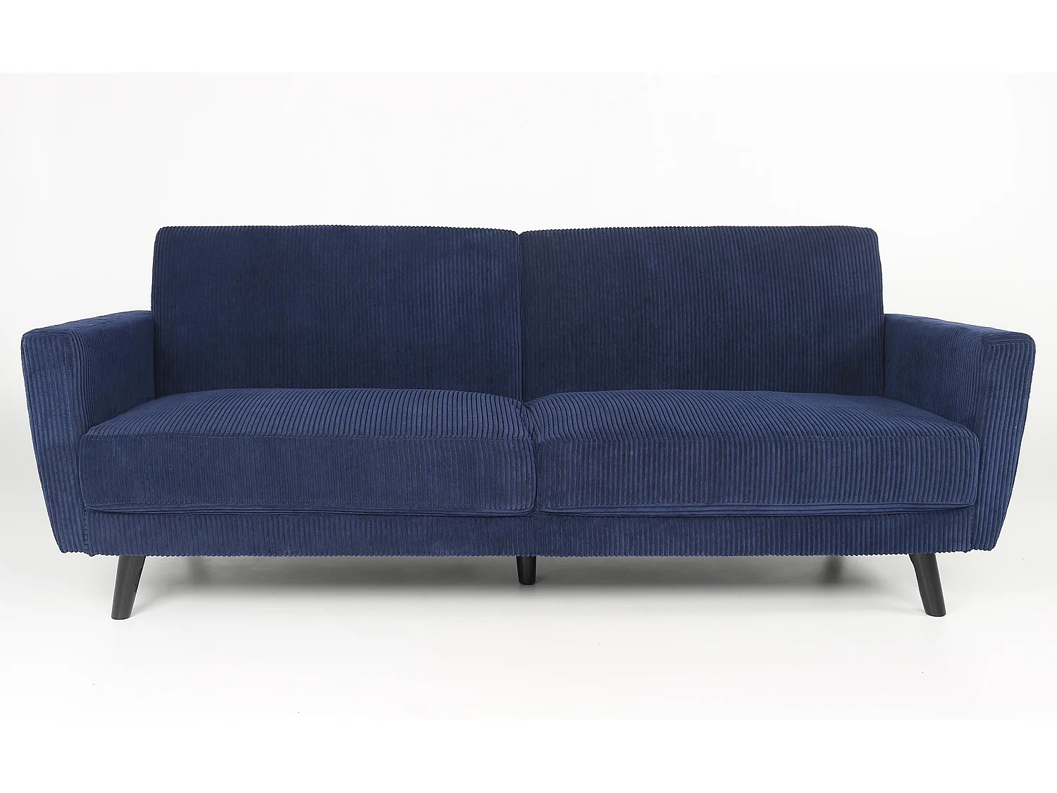 Canapé Convertible en Velours "Garry" 220cm Bleu