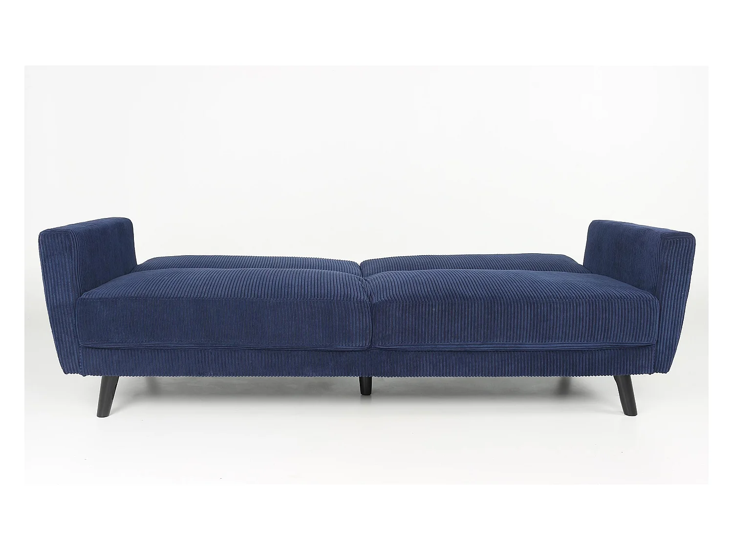 Canapé Convertible en Velours "Garry" 220cm Bleu