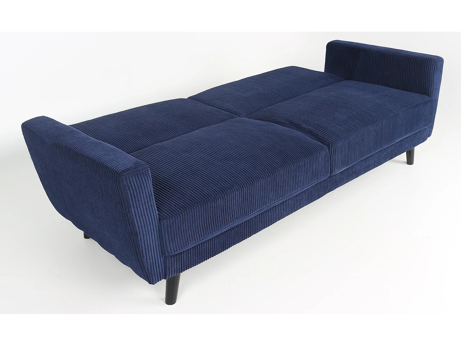 Canapé Convertible en Velours "Garry" 220cm Bleu