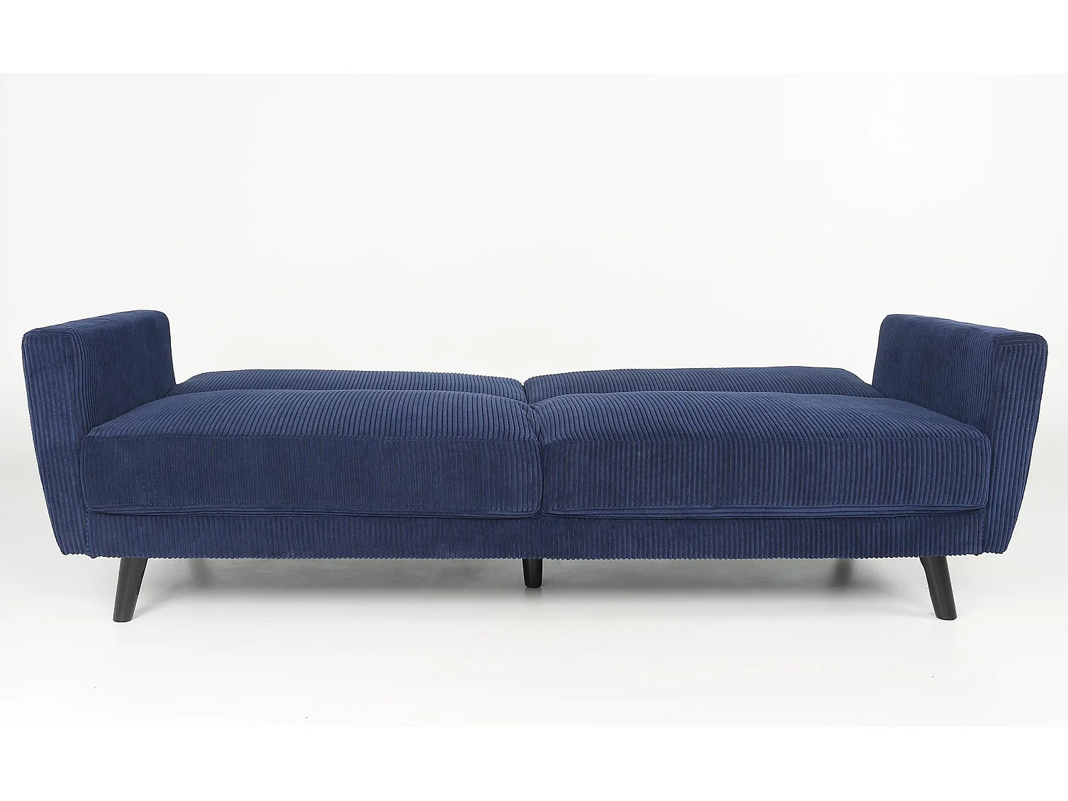 Canapé Convertible en Velours "Garry" 220cm Bleu