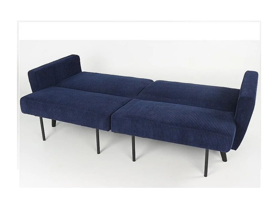 Schlafsofa aus blauem Samt "Garry" 220cm Elegant & Praktisch