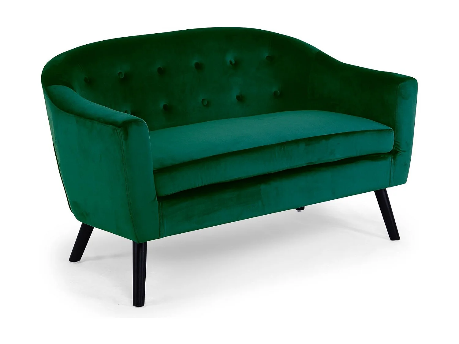 Canapé Scandinave Velours "Lopy" 129cm Vert