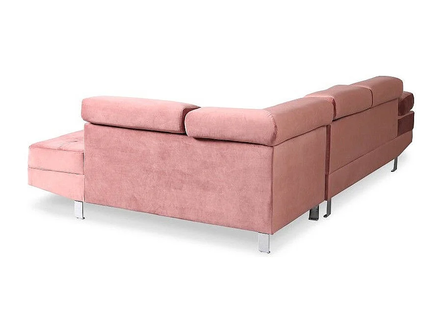Canapé d'Angle Droit "Têtière" 260cm Rose