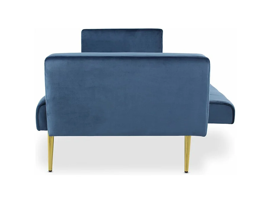 Schlafsofa aus Blauem Samt "Tybio" 175cm Chic und Modern