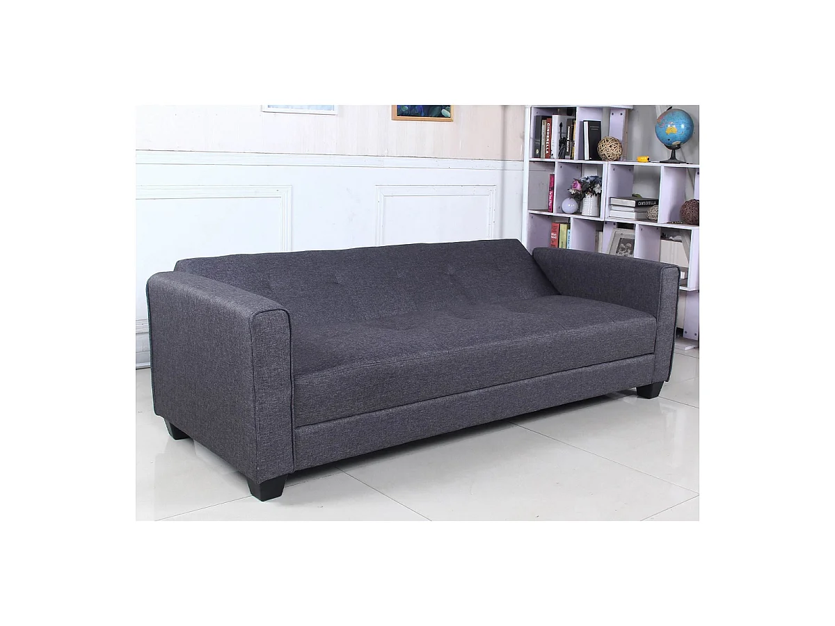 Canapé Convertible 3 Places "Tosello" 200cm Gris