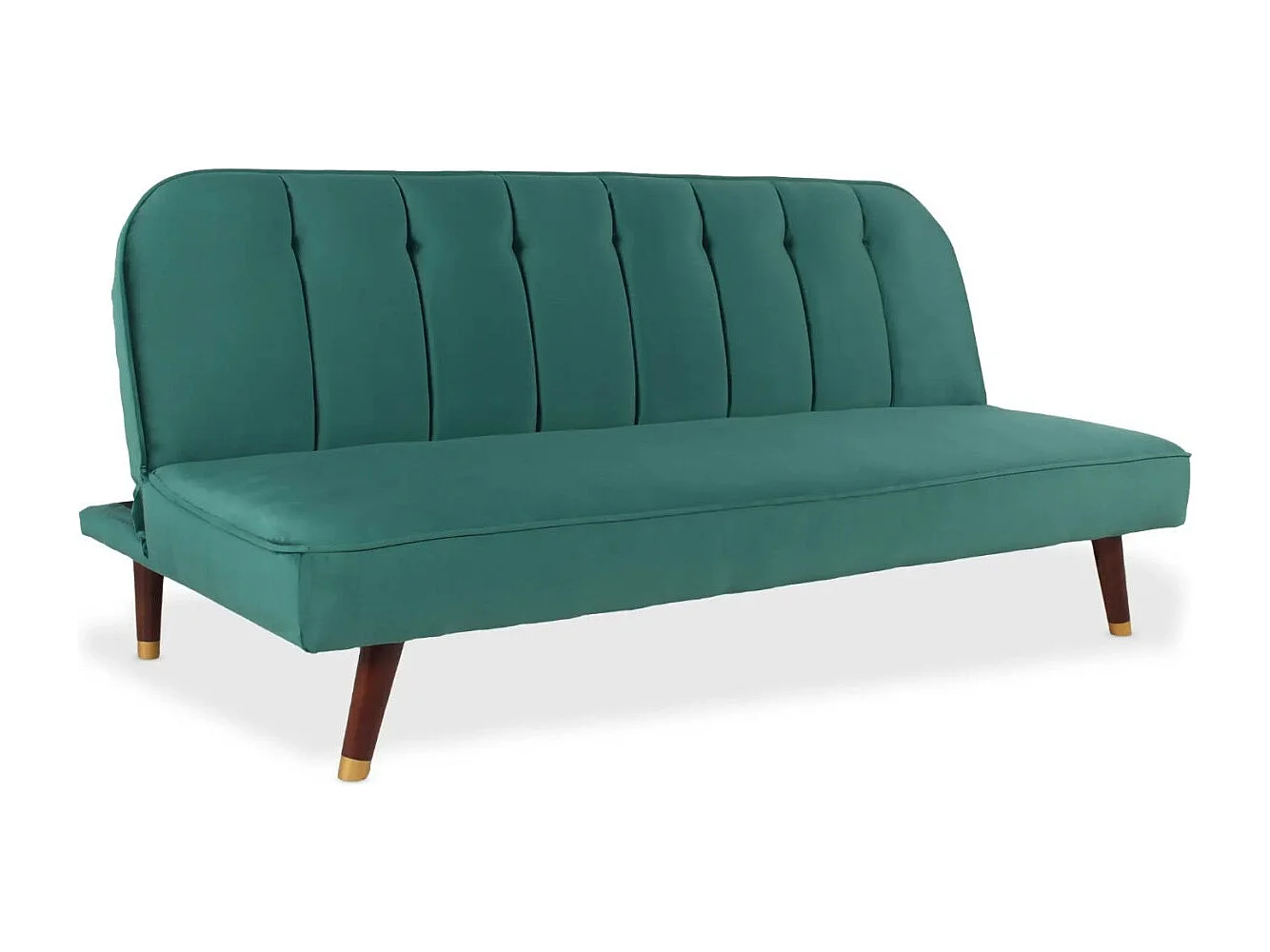 Canapé Convertible en Velours "Seattle" 180cm Vert