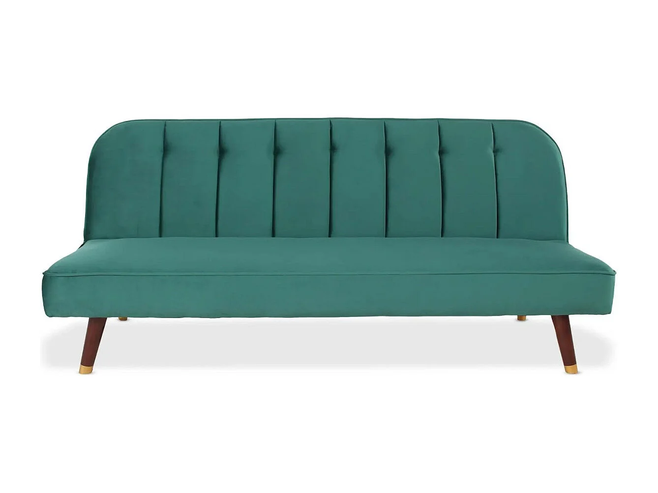 Canapé Convertible en Velours "Seattle" 180cm Vert