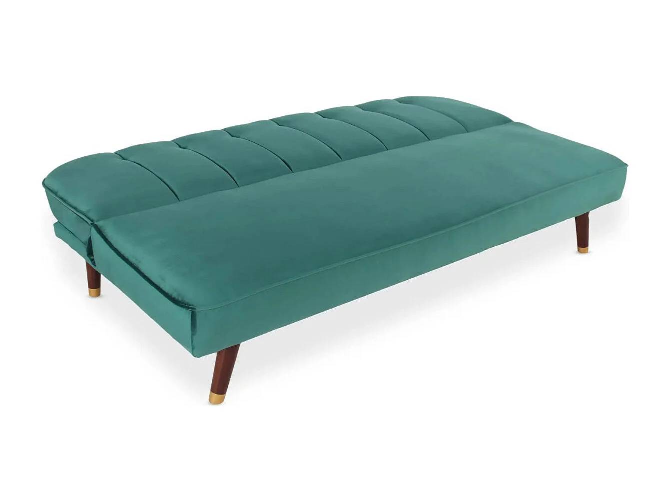 Canapé Convertible en Velours "Seattle" 180cm Vert