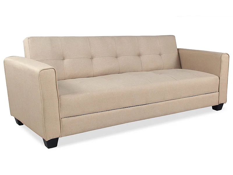 Canapé Convertible 3 Places "Tosello" 200cm Beige