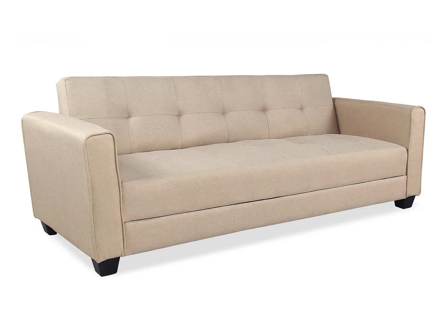 Canapé Convertible 3 Places "Tosello" 200cm Beige