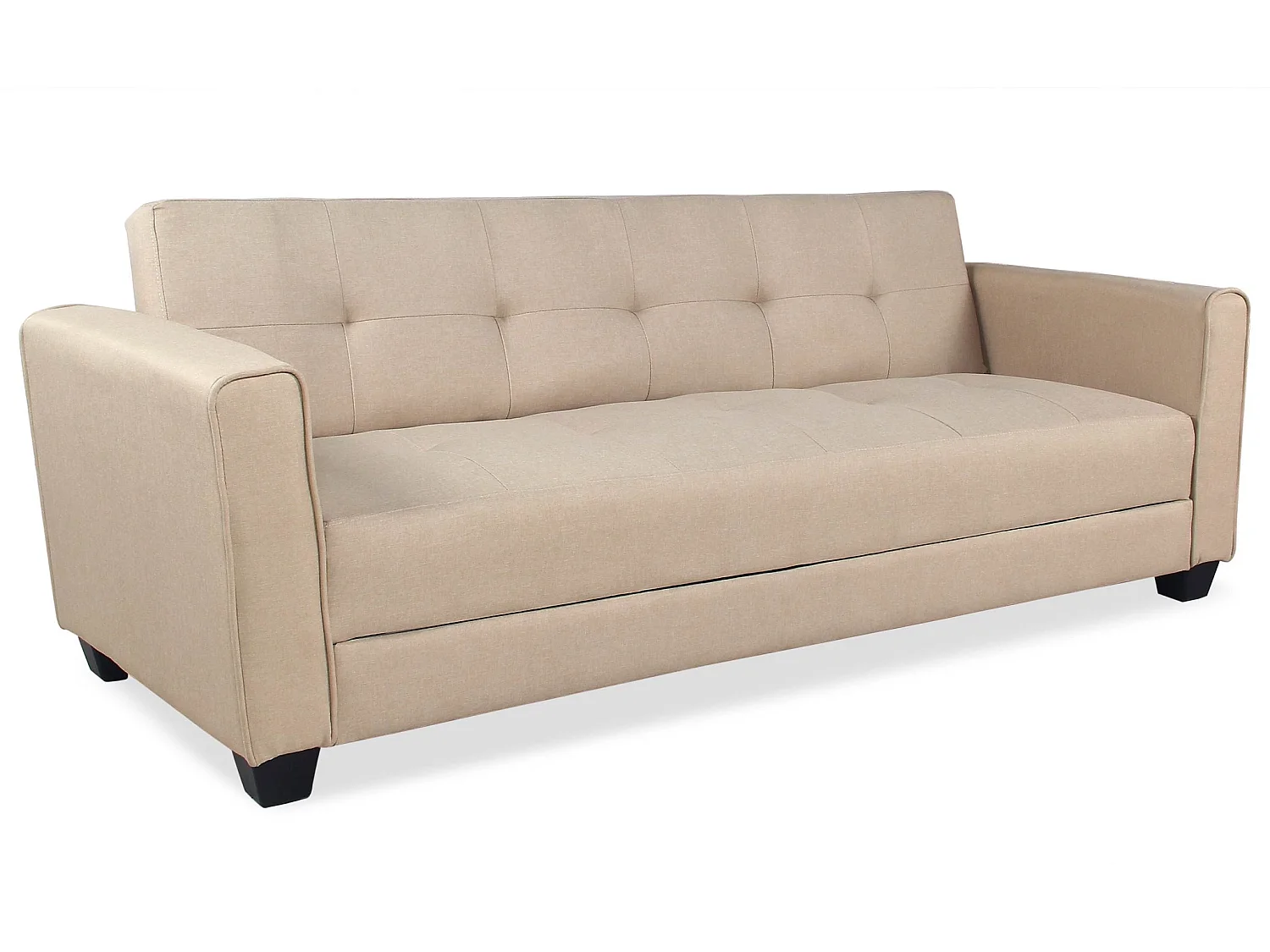Canapé Convertible 3 Places "Tosello" 200cm Beige