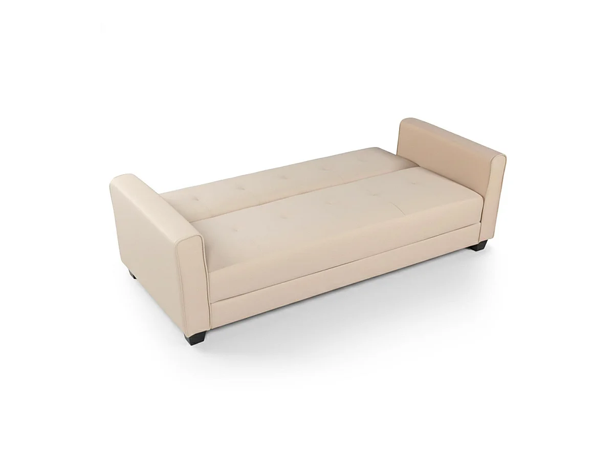 Canapé Convertible 3 Places "Tosello" 200cm Beige