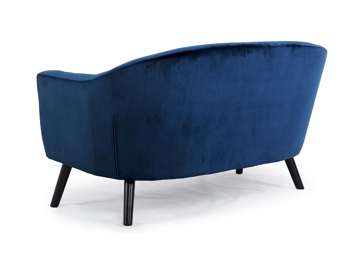 Canapé Scandinave Velours "Lopy" 157cm Bleu