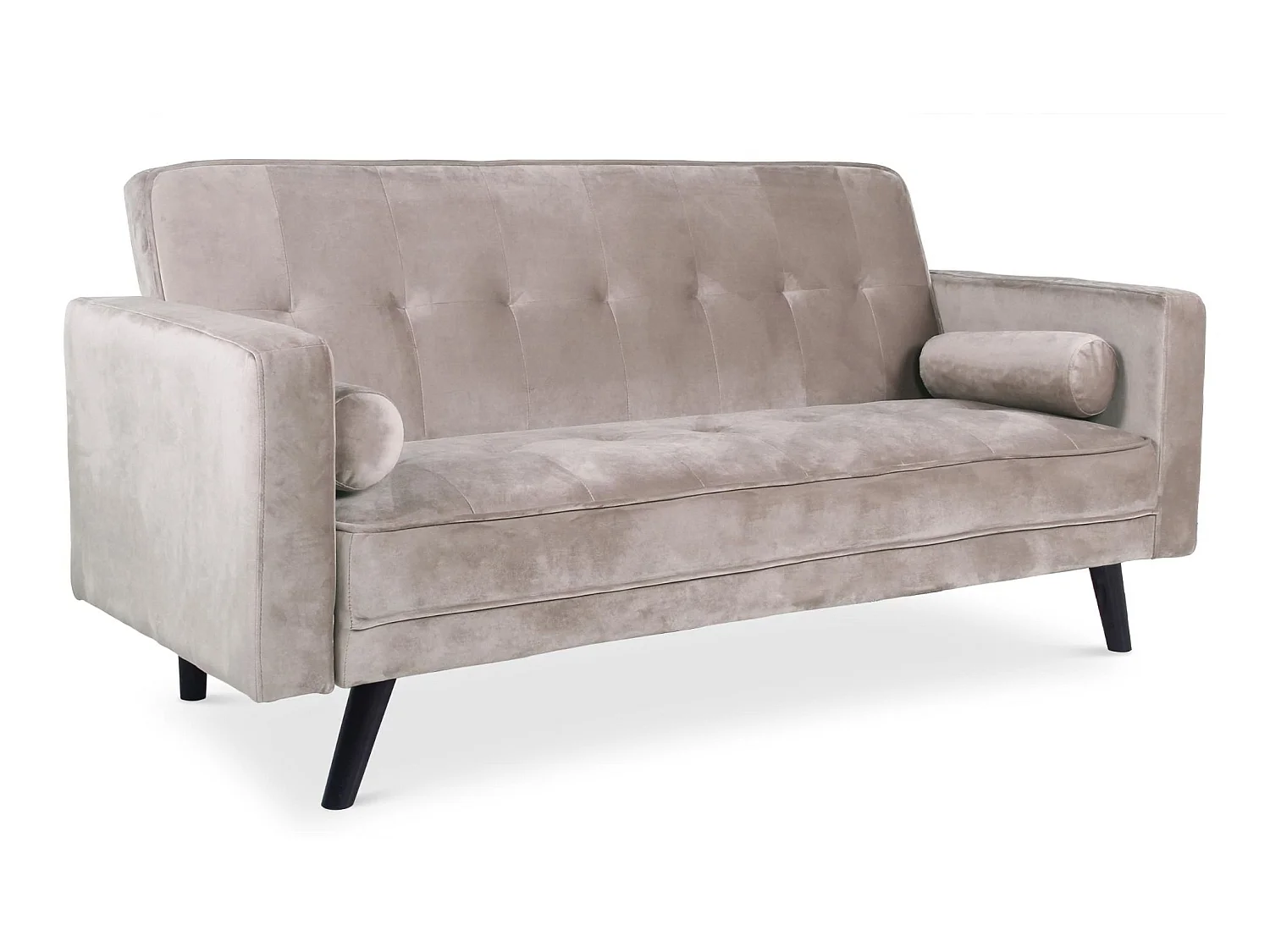 Canapé Convertible 3 Places Scandinave "Navya" Taupe