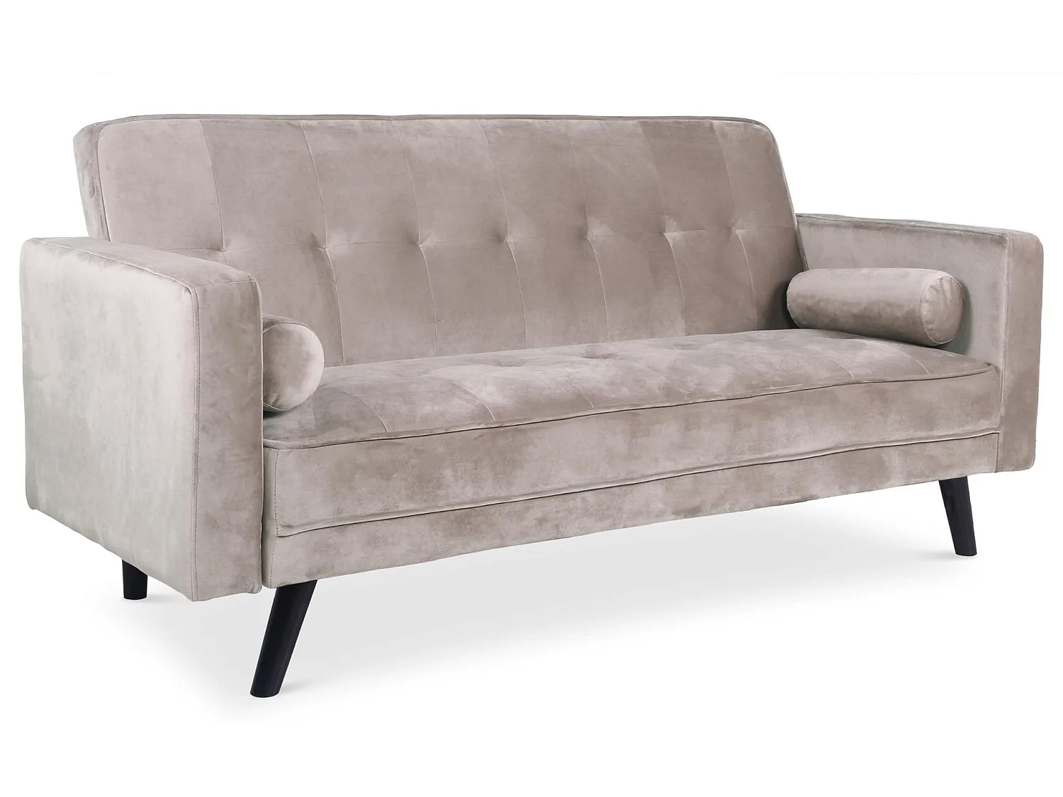 Canapé Convertible 3 Places Scandinave "Navya" Taupe