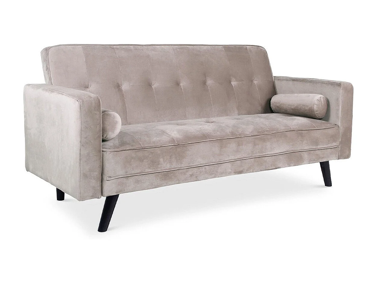 Canapé Convertible 3 Places Scandinave "Navya" Taupe