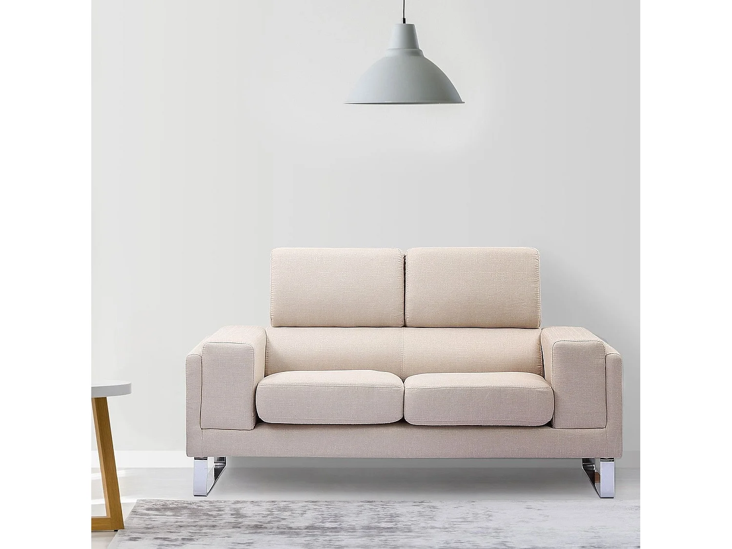 Divano a 2 posti Barth in tessuto beige