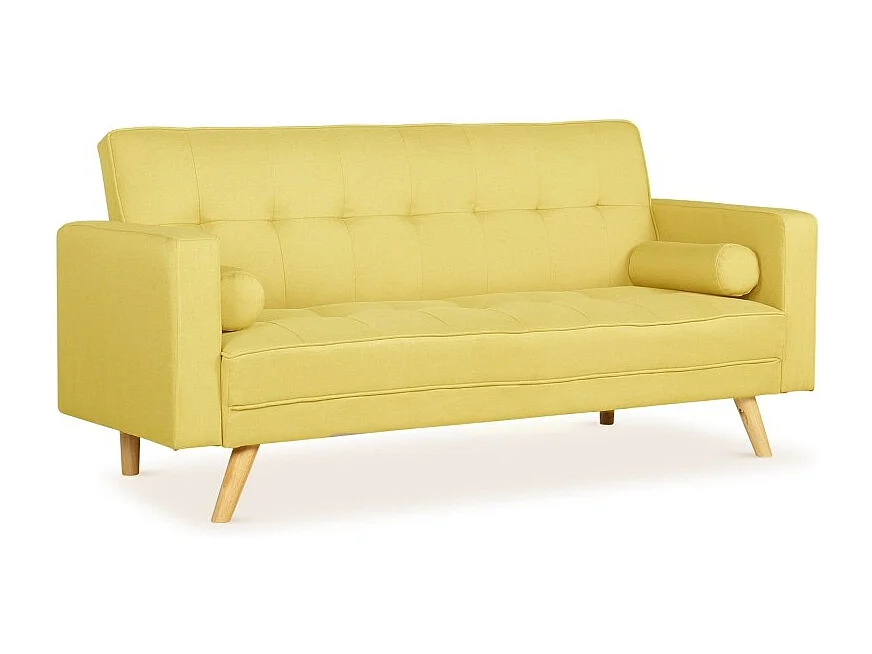 Canapé Convertible 3 Places Scandinave "Navya" Jaune