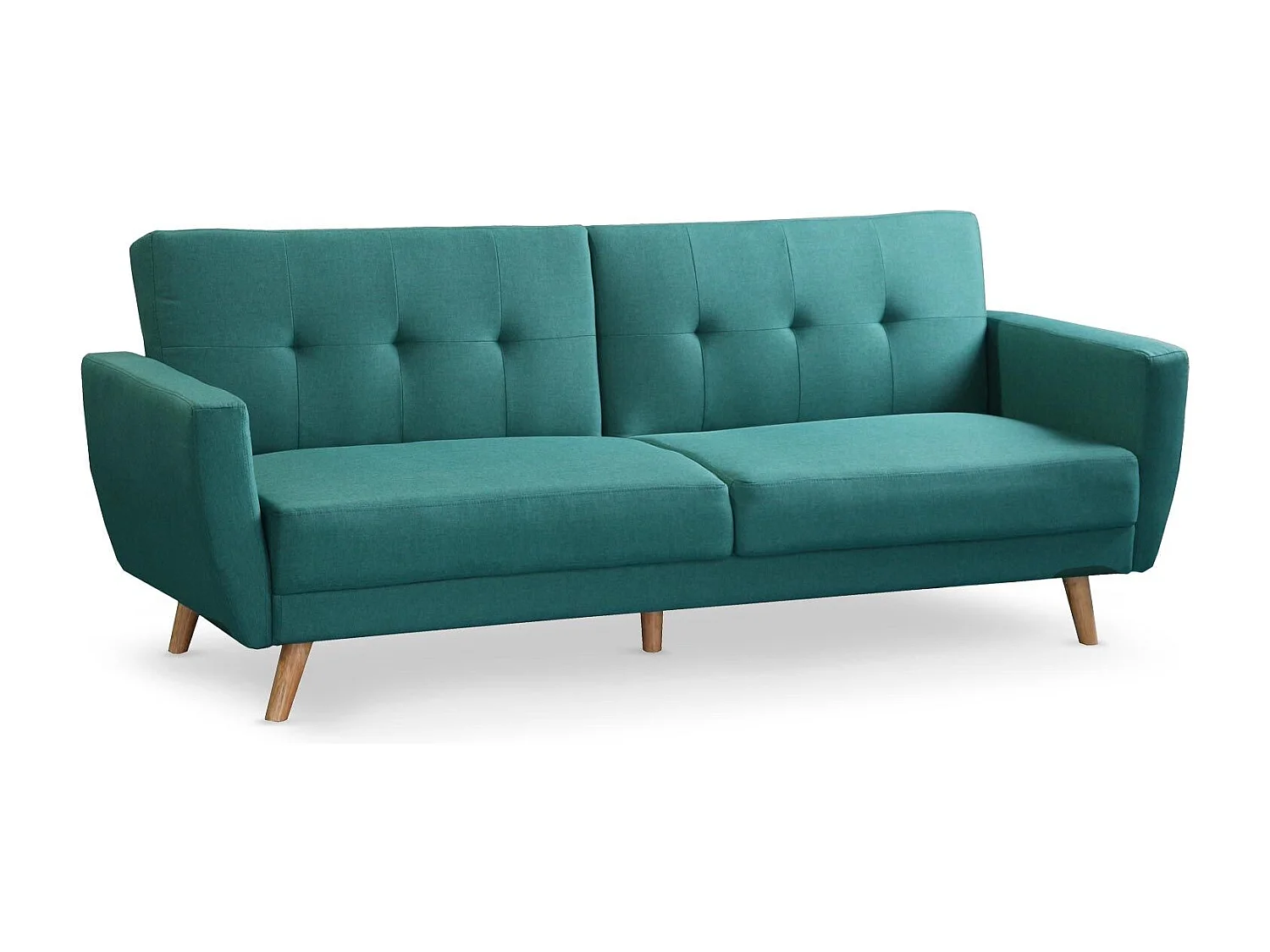 Canapé Scandinave Convertible "Garry" 220cm Bleu Vert