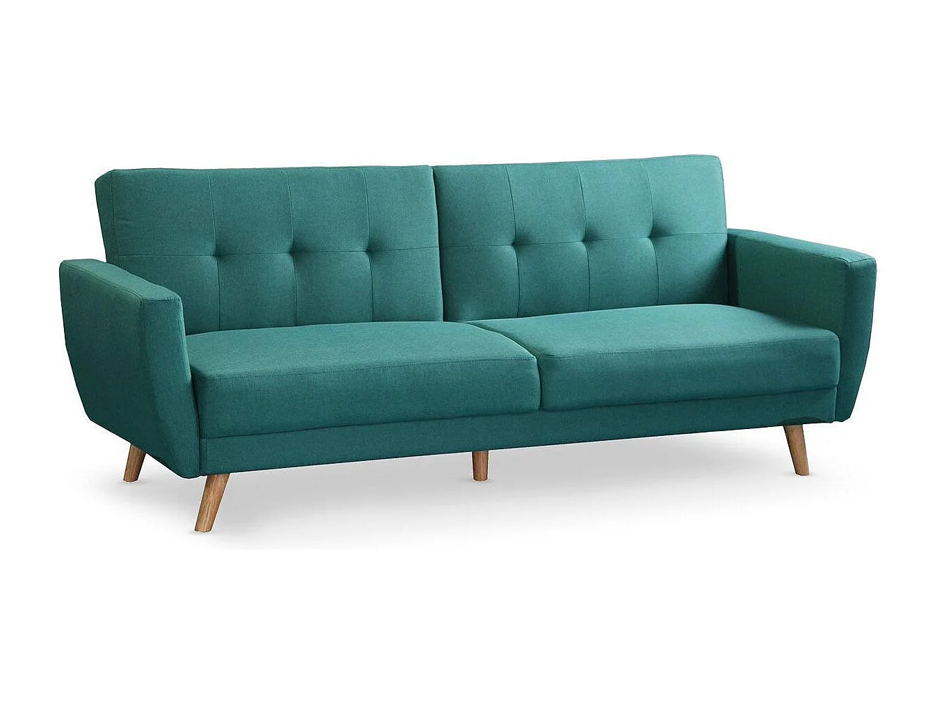 Canapé Scandinave Convertible "Garry" 220cm Bleu Vert