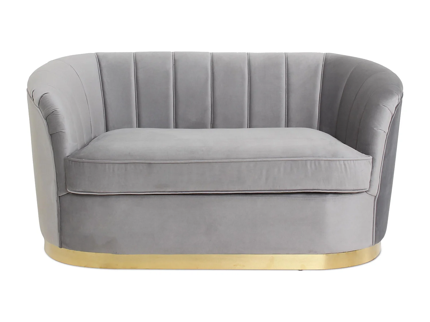 Canapé 2 Places Design "Boridalo" 152cm Argent