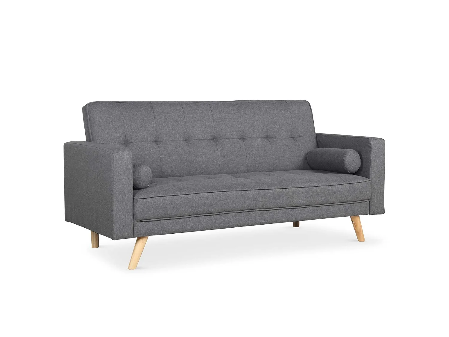 Canapé Convertible 3 Places Scandinave "Navya" Gris Foncé
