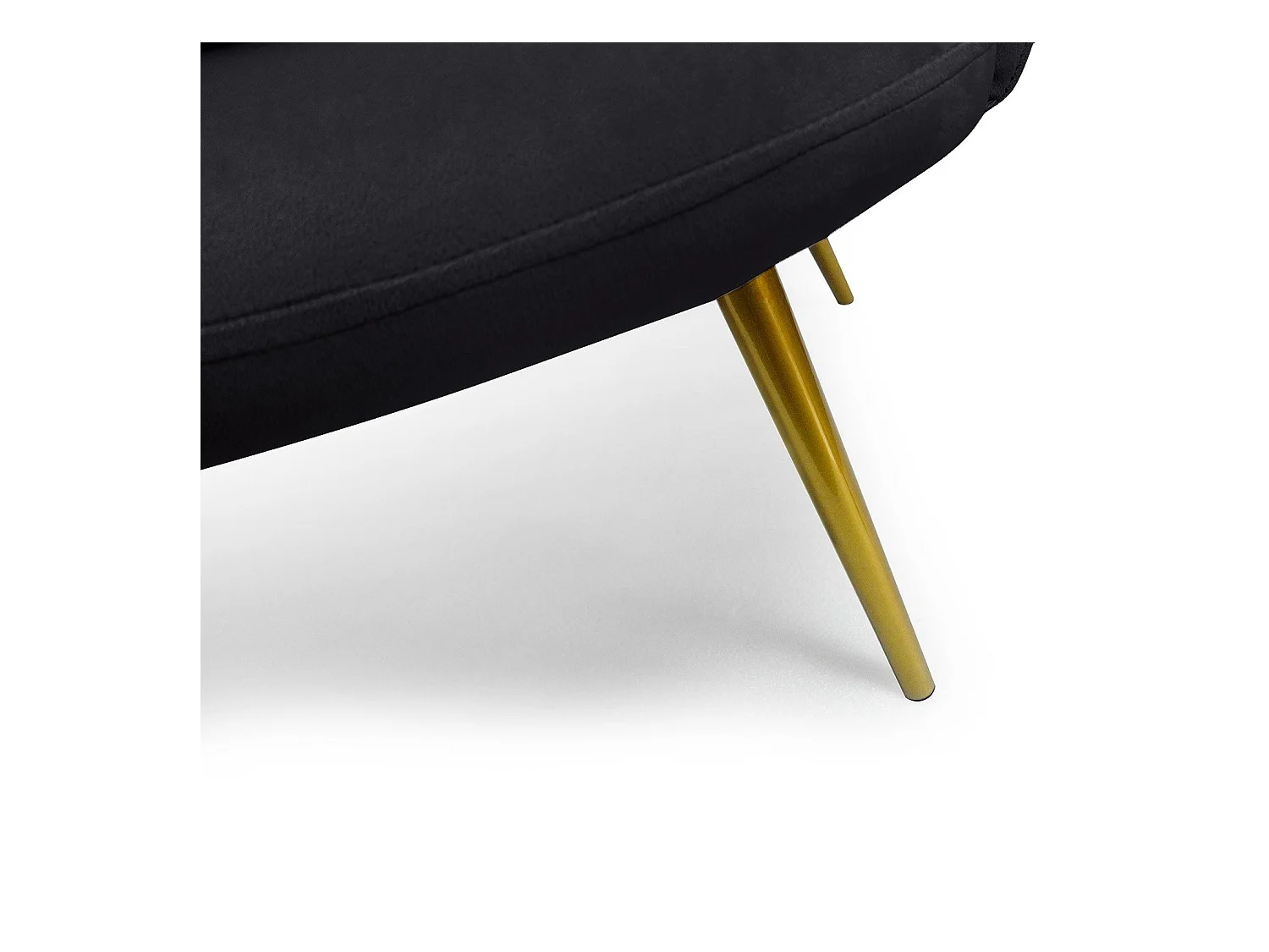 Canapé 2 Places en Velours "Dabren" 138cm Noir