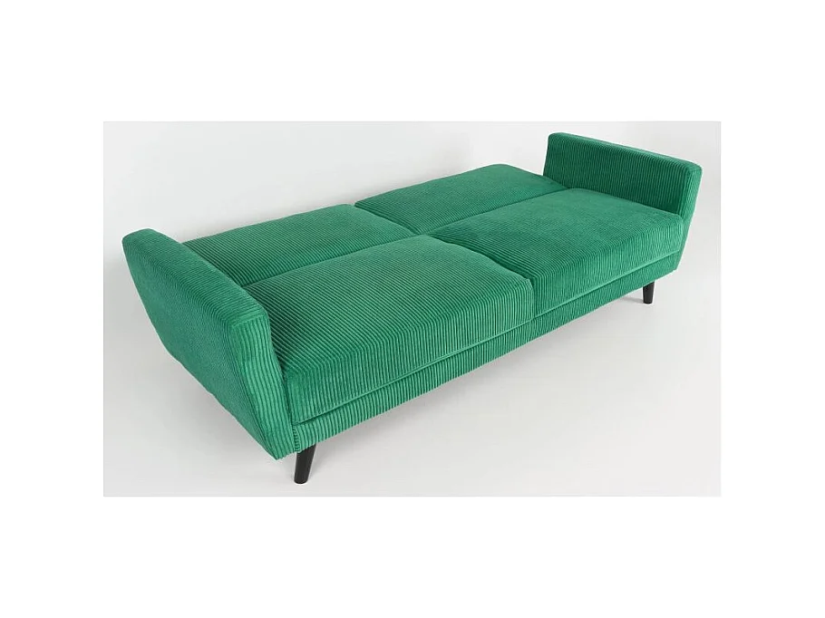 Divano trasformabile Refresha in velluto verde
