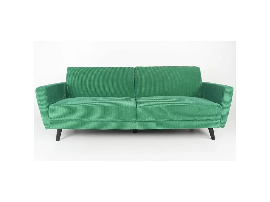 Divano trasformabile Refresha in velluto verde