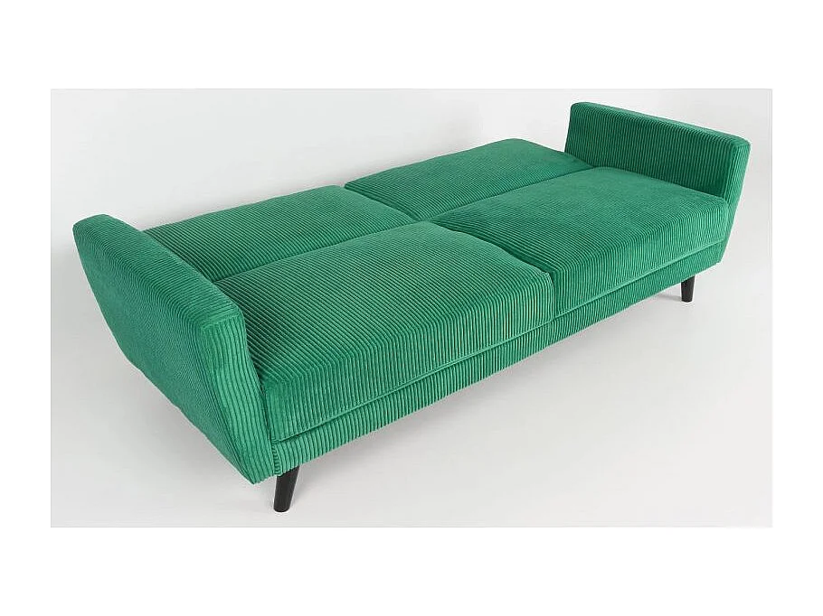 Schlafsofa aus Samt in Grün "Garry" 220cm - Elegant & Praktisch