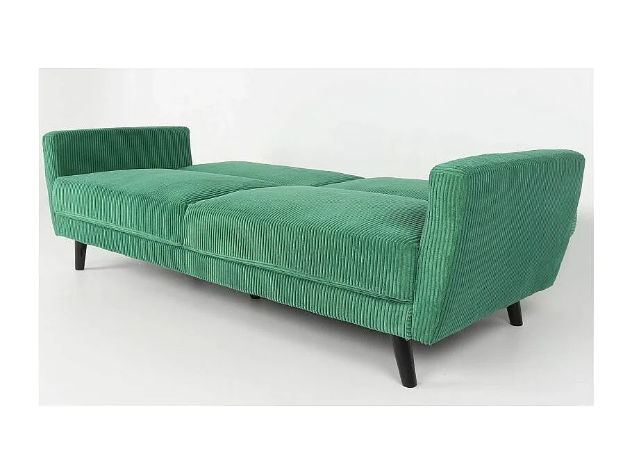 Schlafsofa aus Samt in Grün "Garry" 220cm - Elegant & Praktisch