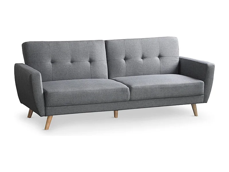 Canapé Scandinave Convertible "Garry" 220cm Gris