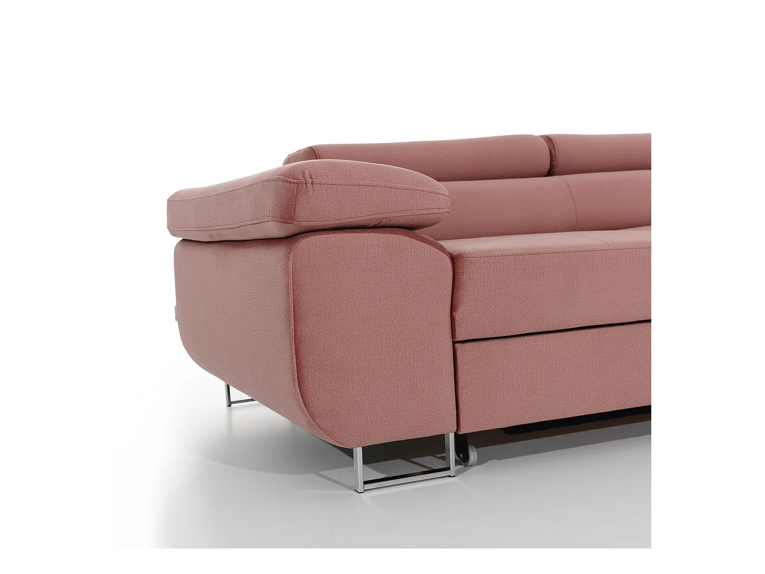 Canapé Convertible d'Angle Droit "Toms" 275cm Noir