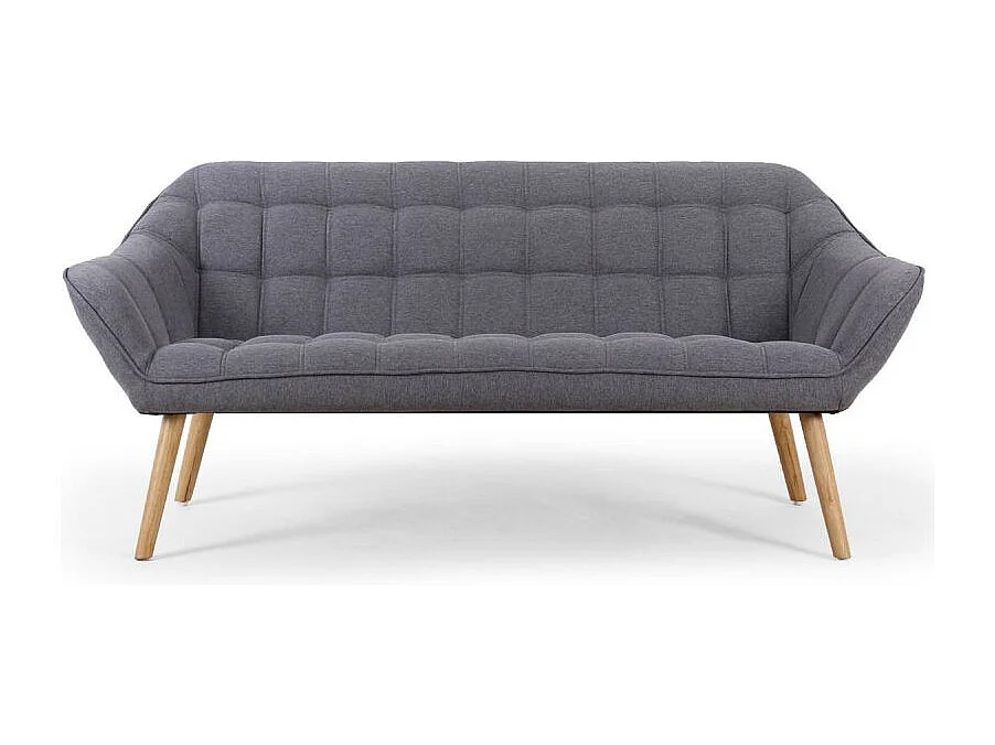 Skandinavisches Sofa 3-Sitzer "Laos" Grau 190cm Modern und Bequem
