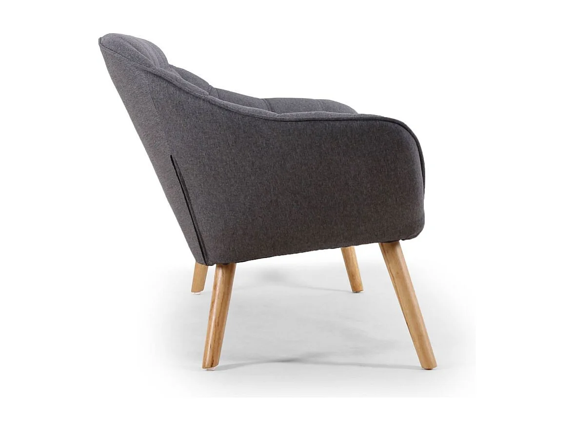 Skandinavisches Sofa 3-Sitzer "Laos" Grau 190cm Modern und Bequem