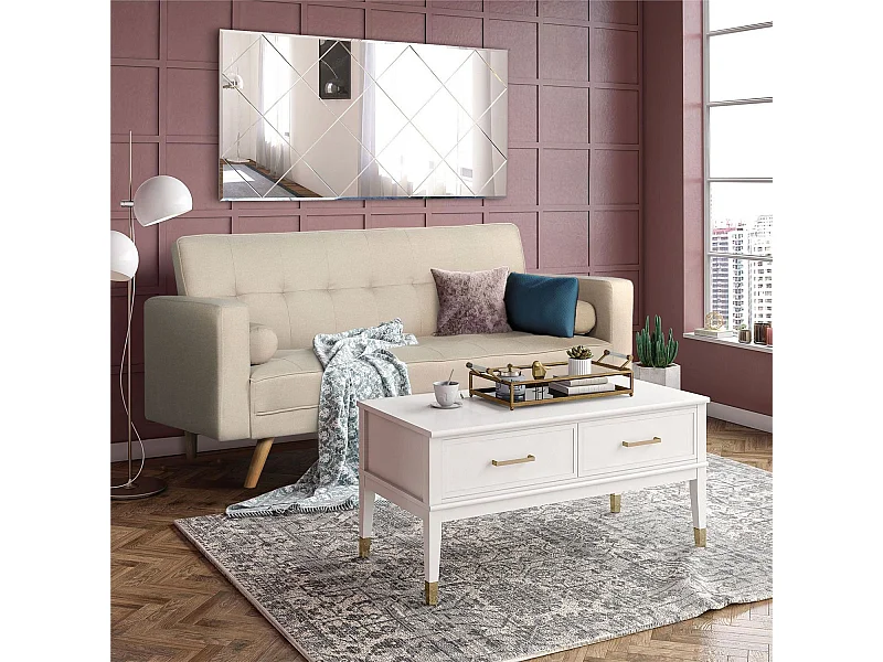 Skandinavisches Schlafsofa "Navya" Beige 3-Sitzer