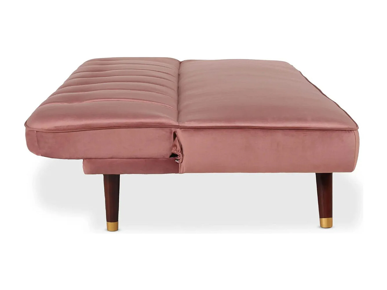 Canapé Convertible en Velours "Seattle" 180cm Rose