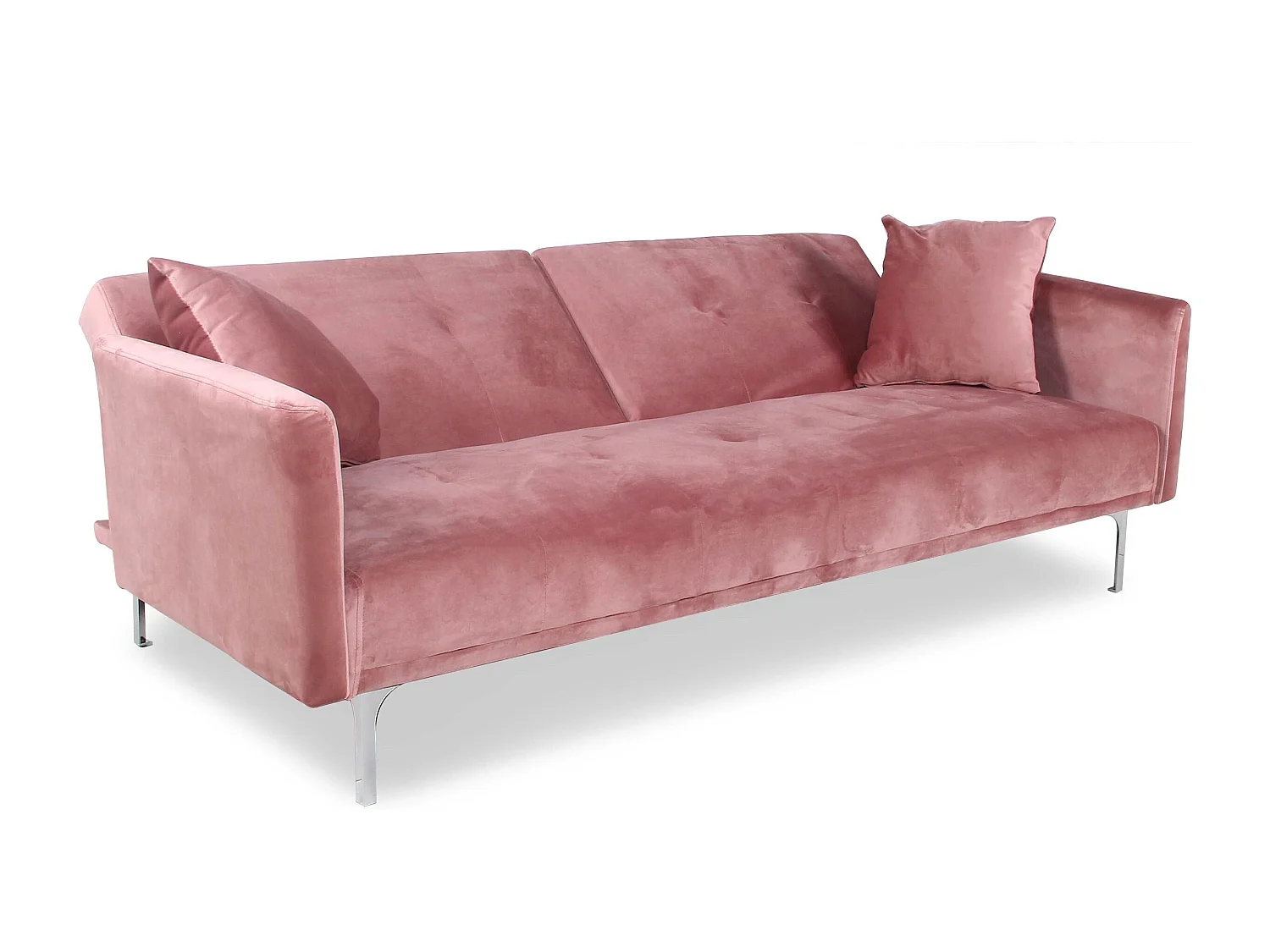Canapé Convertible 3 Places "Lacla" 191cm Rose