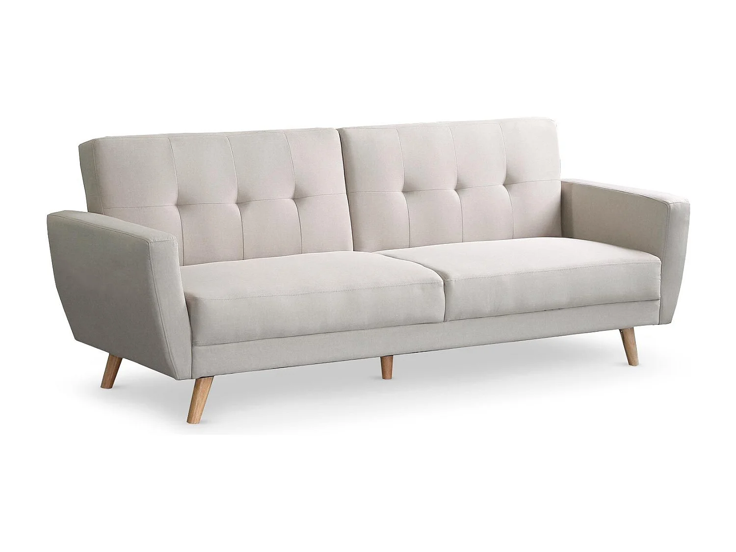 Canapé Scandinave Convertible "Garry" 220cm Beige