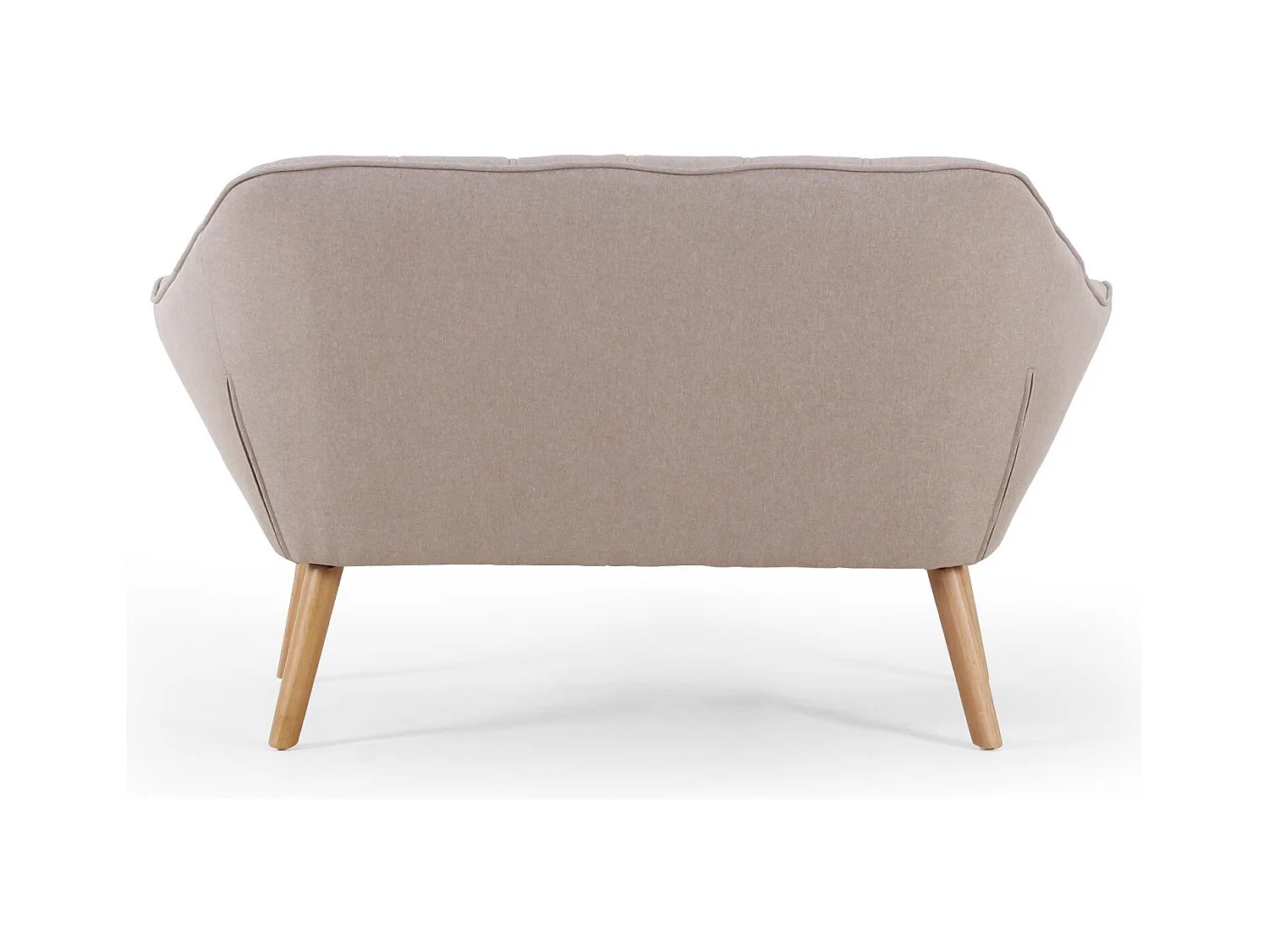 Canapé 2 Places Scandinave "Taone" 128cm Beige