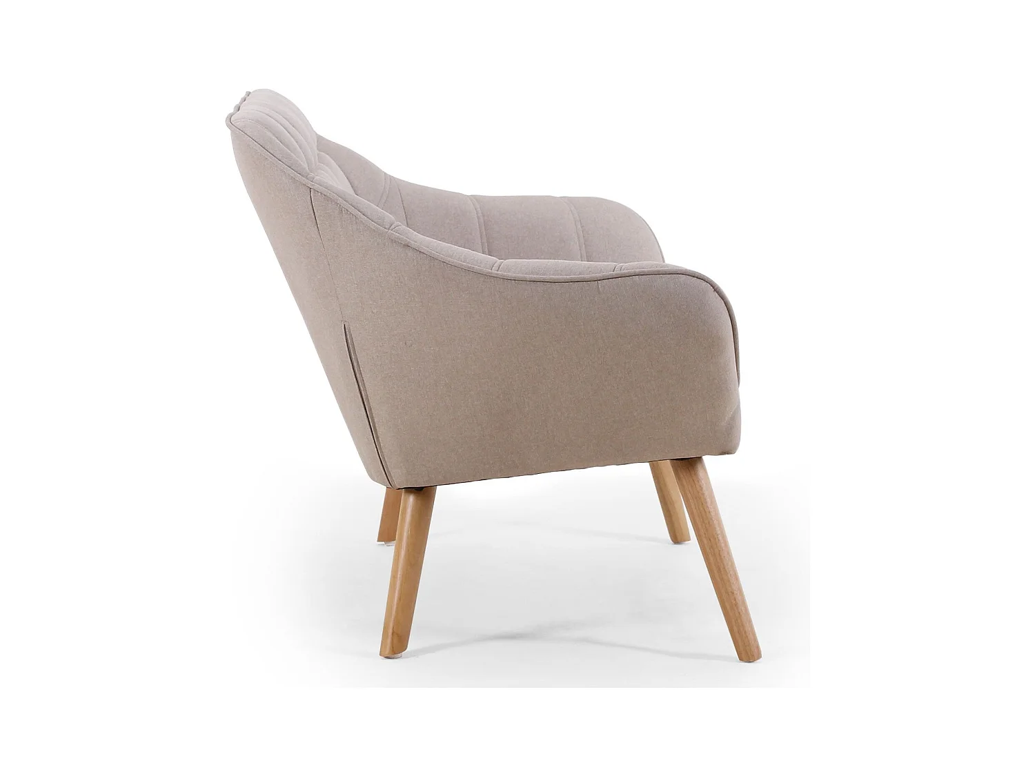 Canapé 2 Places Scandinave "Taone" 128cm Beige