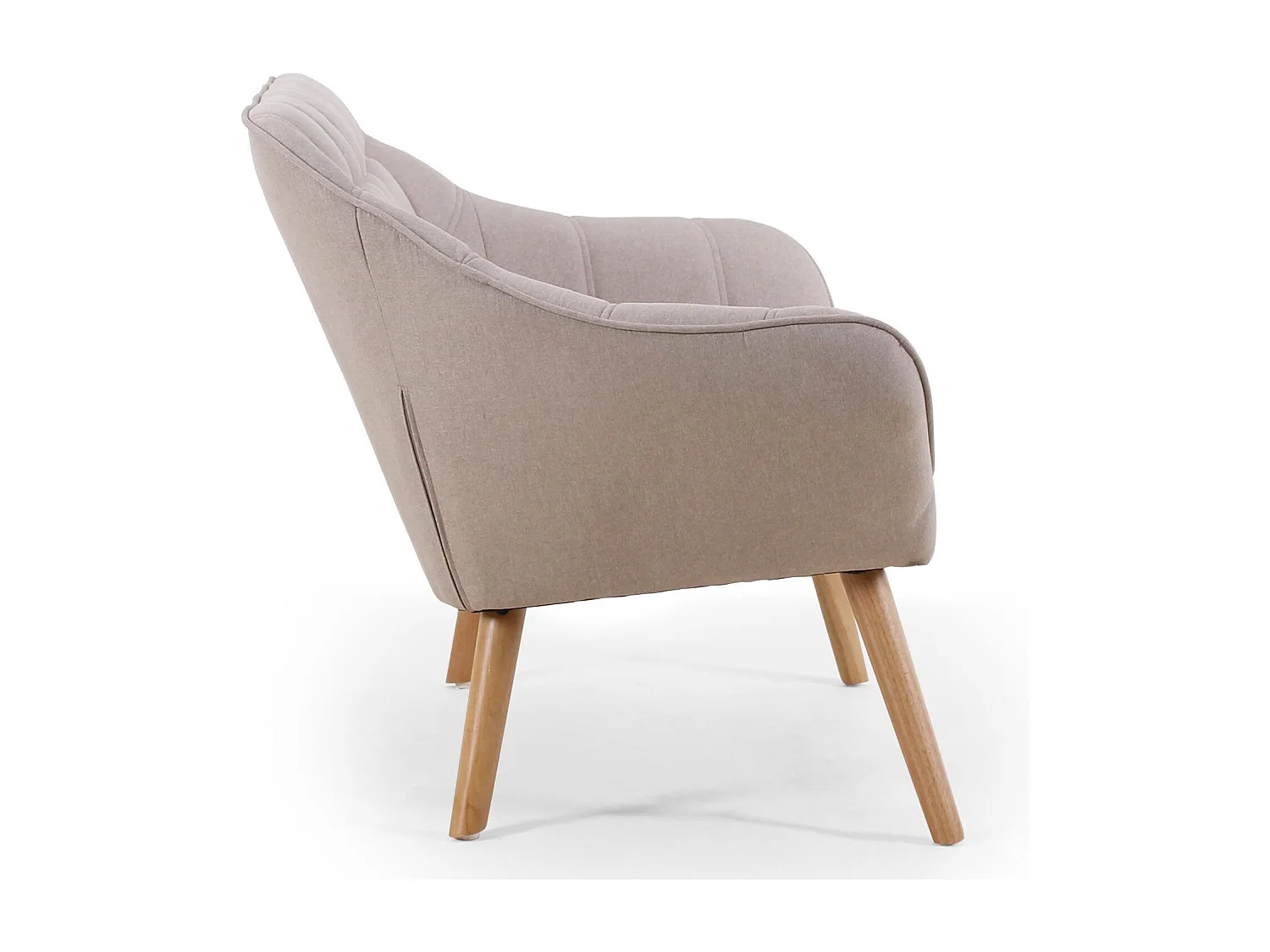 Canapé 2 Places Scandinave "Taone" 128cm Beige