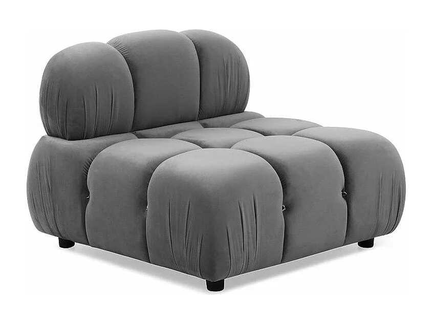 Canapé d'Angle Modulable Velours "Holly" 291cm Gris