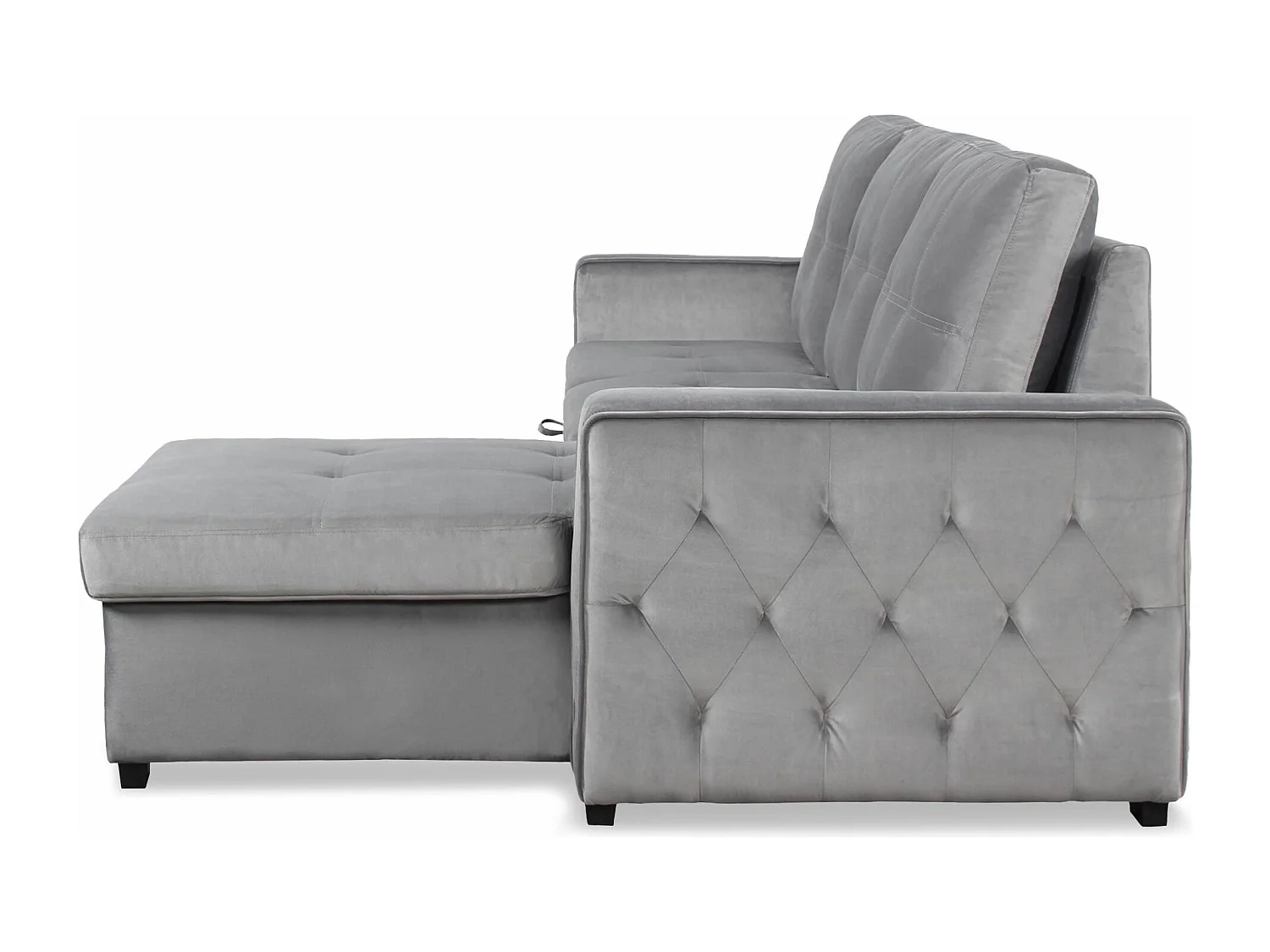 Canapé d'Angle Convertible "Rabano" 230cm Argent