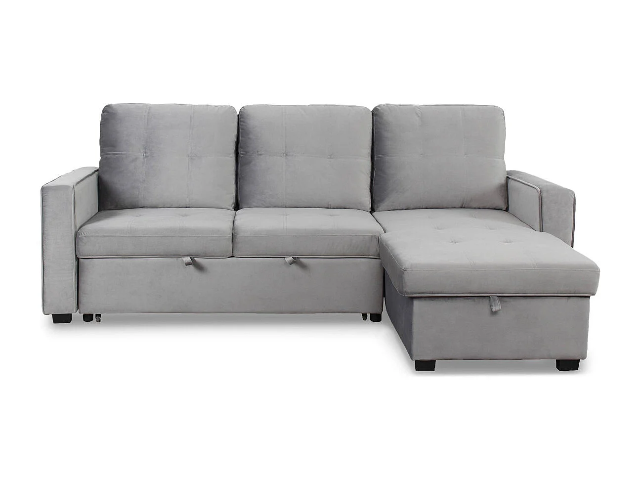 Canapé d'Angle Convertible "Rabano" 230cm Argent