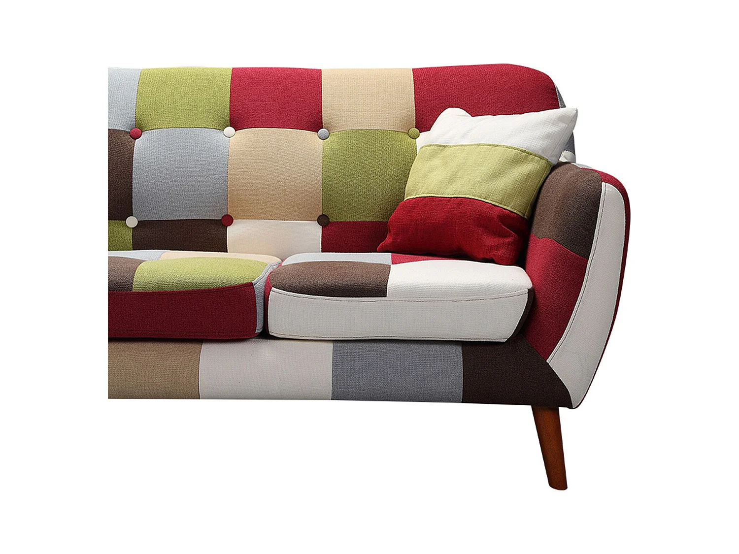 Divano Bombay scandinavo a 3 posti Multicolore