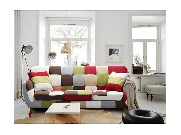 Canapé 3 Places "Karé" 182cm Multicolore