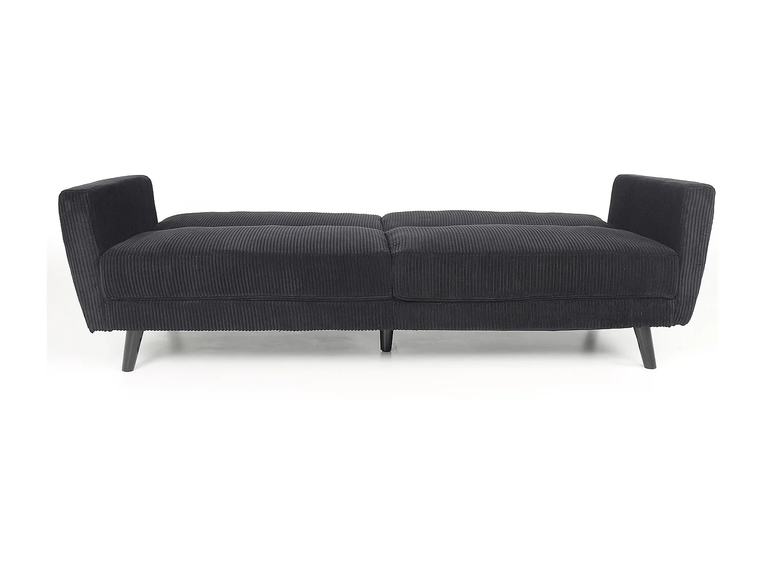 Canapé Convertible en Velours "Garry" 220cm Noir